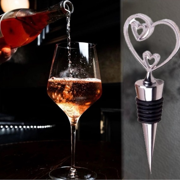 Wine Stopper, Cute Heart Shape, Reusable Wine and Beverage Stopper - Picture 8 of 9